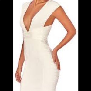 House of CB white Alvarez Night out bandage dress